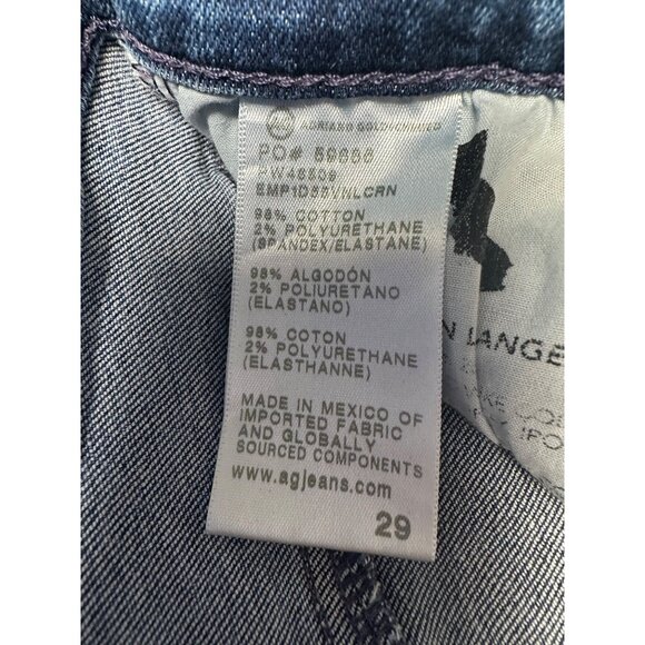 AG Adriano Goldschmied Womens Jeans 29 Farrah Boot Crop Mid Rise Japanese Denim - Picture 4 of 12